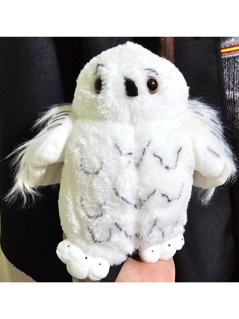 Harry Potter Hermione Costume Girls 7-8 Dress Robe Cloak Wand Hedwig Plush - Picture 2 of 9
